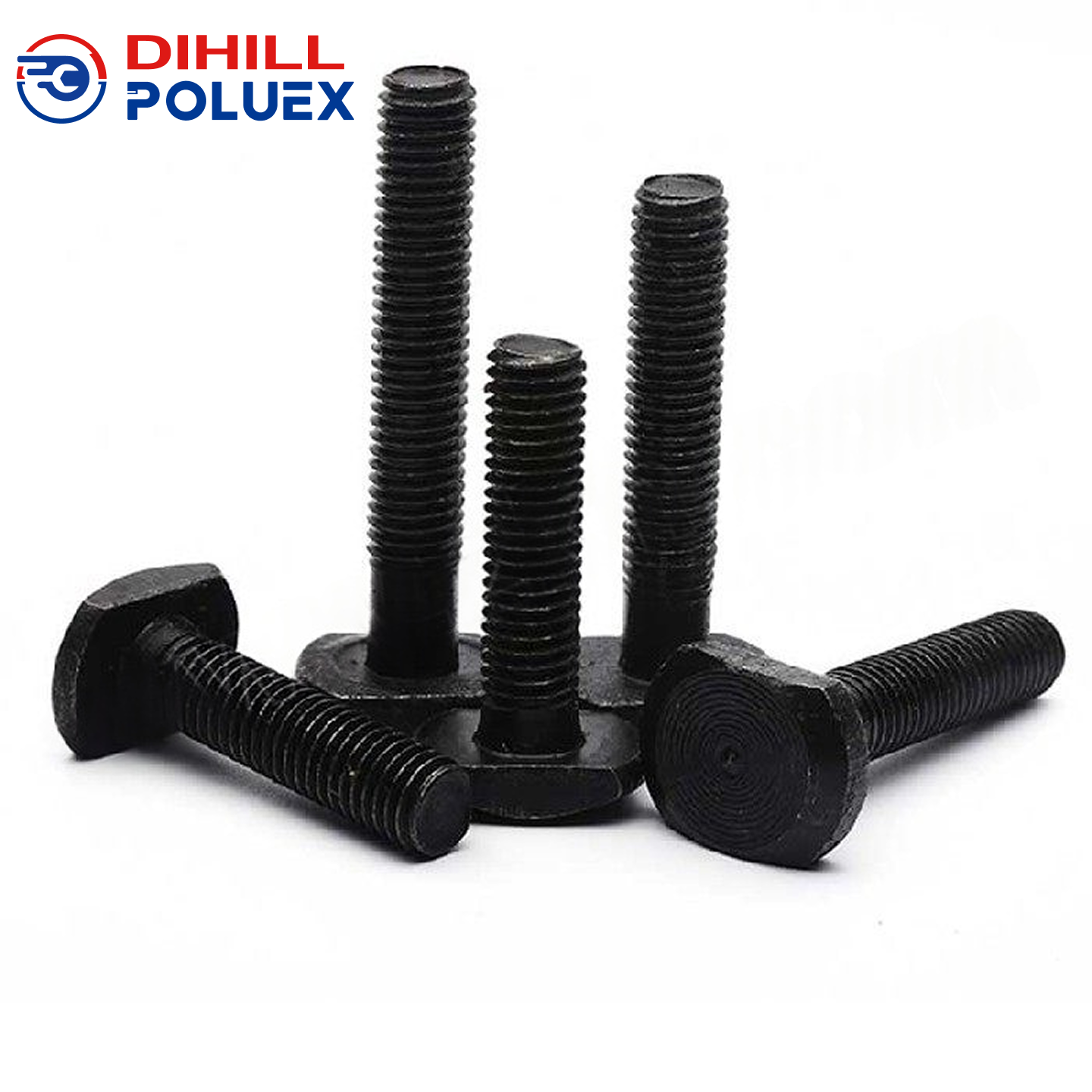 T形槽用螺栓 碳钢 8.8级 发黑 半牙