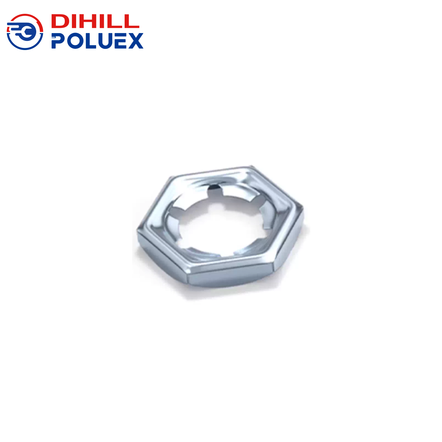 镀蓝白锌碳钢扣紧螺母