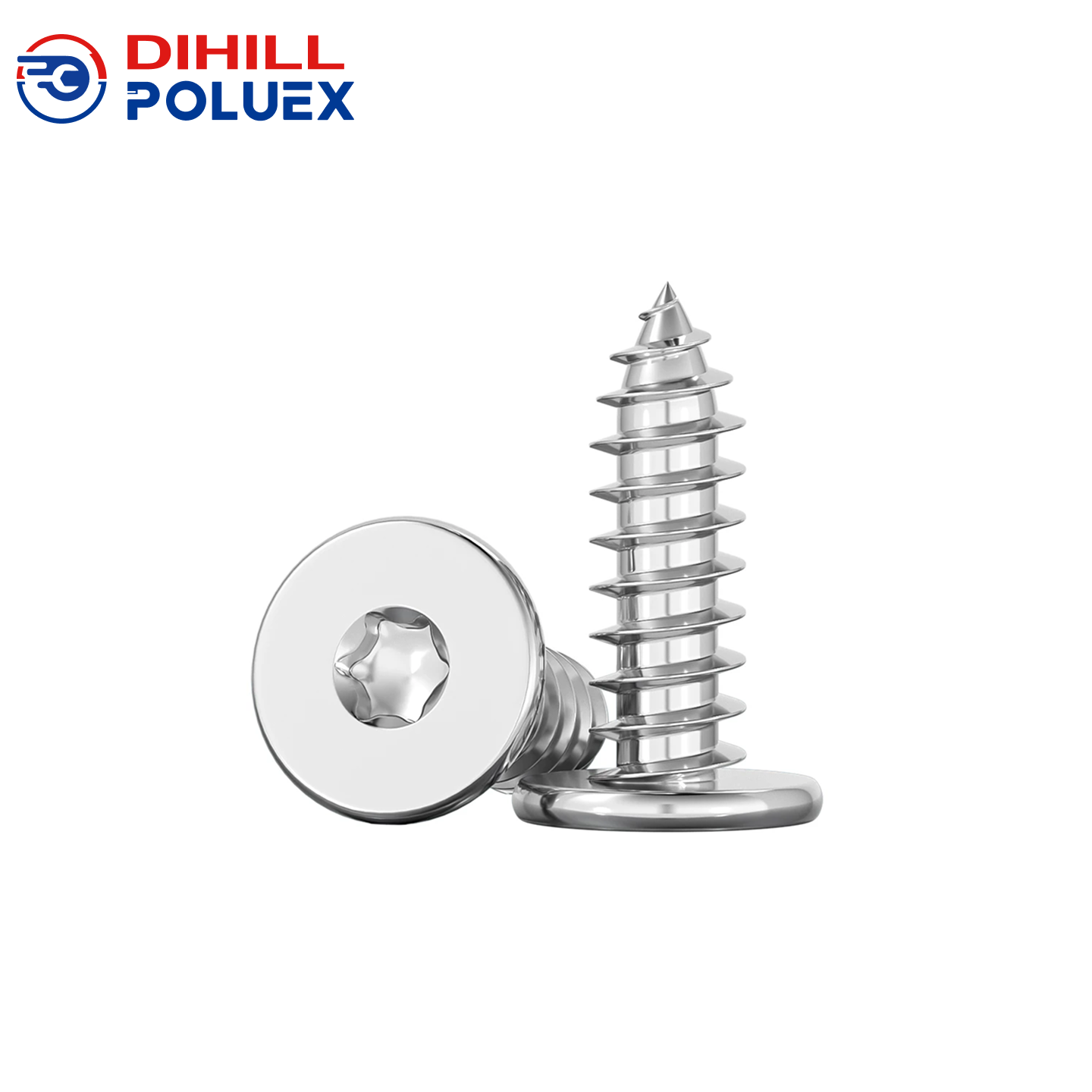 304不锈钢扁平头梅花自攻螺丝钉